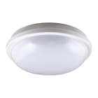 BEGHELLI - Plafoniera polivalente per spazi comuni, installabile a soffitto o parete, con illuminazione forte e diffusa. Protezione stagna IP65 per esterno, corpo in policarbonato resistente ai raggi UV. GEO LED 15W ROUND WHITE 4K.