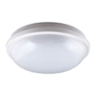 BEGHELLI - Plafoniera polivalente per spazi comuni, installabile a soffitto o parete, con illuminazione forte e diffusa. Protezione stagna IP65 per esterno, corpo in policarbonato resistente ai raggi UV. GEO LED 15W ROUND WHITE 4K.