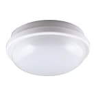 BEGHELLI - Plafoniera polivalente per spazi comuni, installabile a soffitto o parete, con illuminazione forte e diffusa. Protezione stagna IP65 per esterno. Corpo in policarbonato con protezione ai raggi UV. Colore Bianco. GEO LED 20W ROUND WHITE 4K.