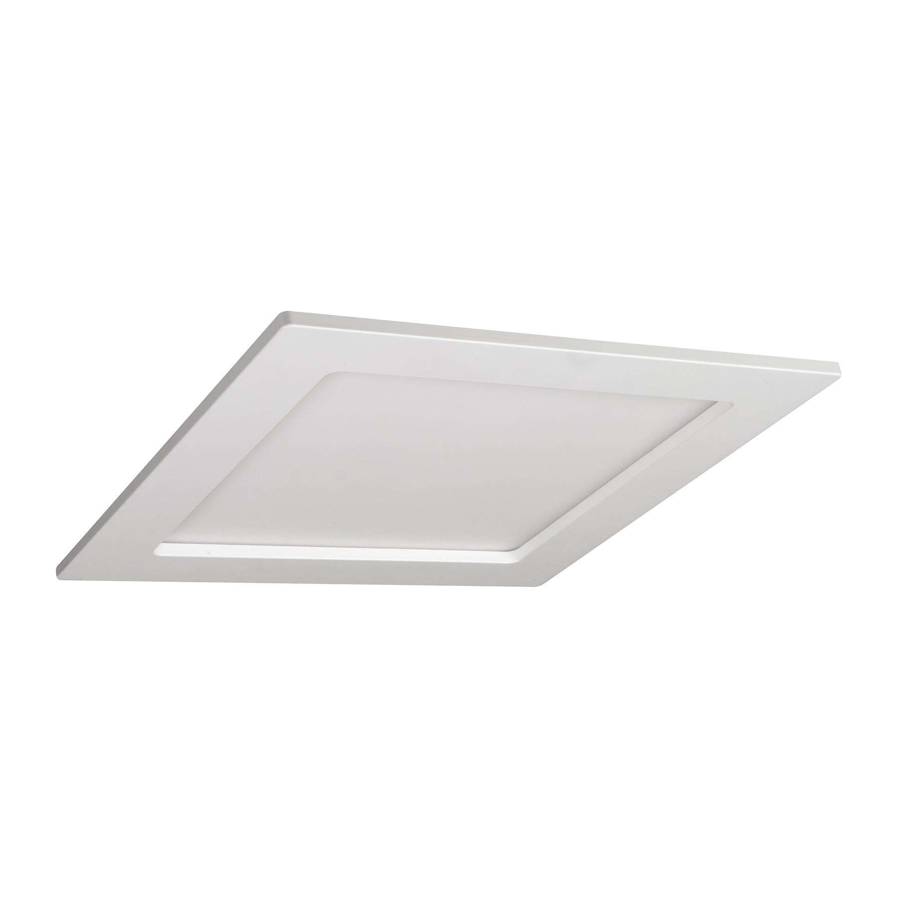 BEGHELLI - Apparecchio downlight ad incasso ULTRATHIN DWL SQ LED 18W 4000K, ideale per spazi ristretti, con driver integrato e spessore di soli 25 mm.