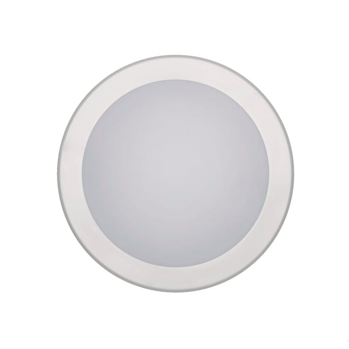 BEGHELLI - Punto Luce polivalente per spazi comuni, installabile a soffitto o parete per illuminazione forte e diffusa. FULL MOON RING IP65 16W 4K. 75364