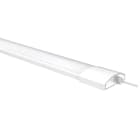 BEGHELLI - Plafoniera LED stagna IP65 con schermo opalino diffondente in policarbonato, testate calettate e morsettiera interna per installazione rapida. STAGNA FLAT IP65 60CM 18W 4K.