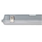 BEGHELLI - Plafoniera LED compatta stagna IP65 con schermo opalino diffondente in policarbonato, testate calettate sul corpo centrale e morsettiera interna per installazione rapida SAVING SLIM 150 IP65 58W 6.5K.