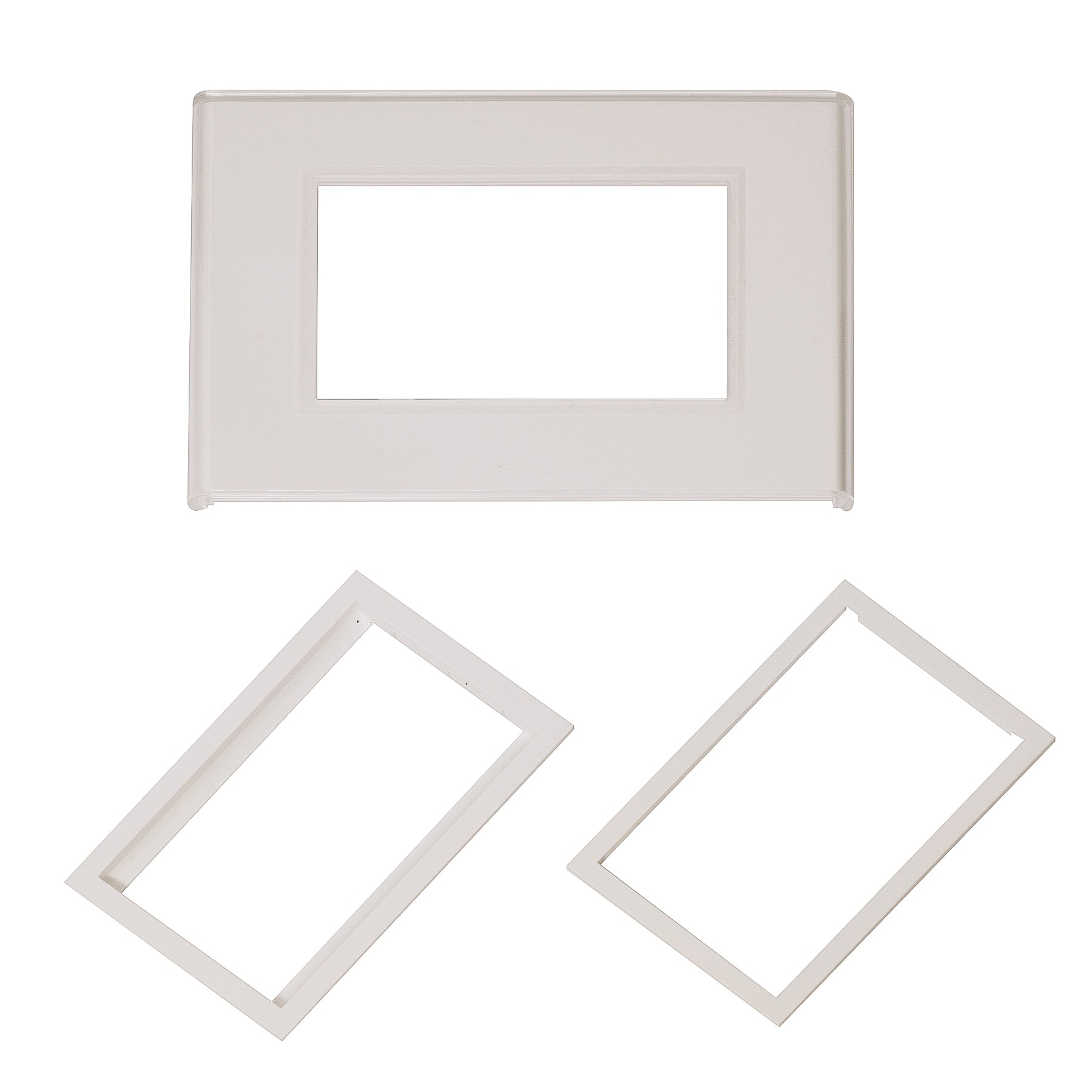 BEGHELLI - Kit adattatore per 3 frutti bianco.