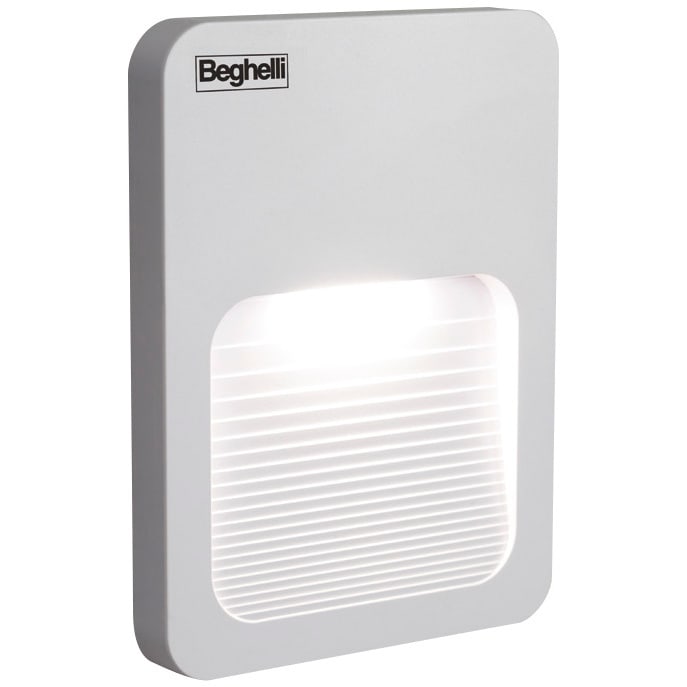 BEGHELLI - X-STEP lampada da parete LED 1.5W 60 lumen tonalità luce 3000K IP44. 86124