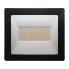 BEGHELLI - Proiettore a spessore ridottissimo FL LED 100W NERO IP66 3K con design moderno ed elegante, adatto per applicazioni nel settore civile, terziario e industriale. Corpo in alluminio pressofuso con alette di raffreddamento integrate. 86173