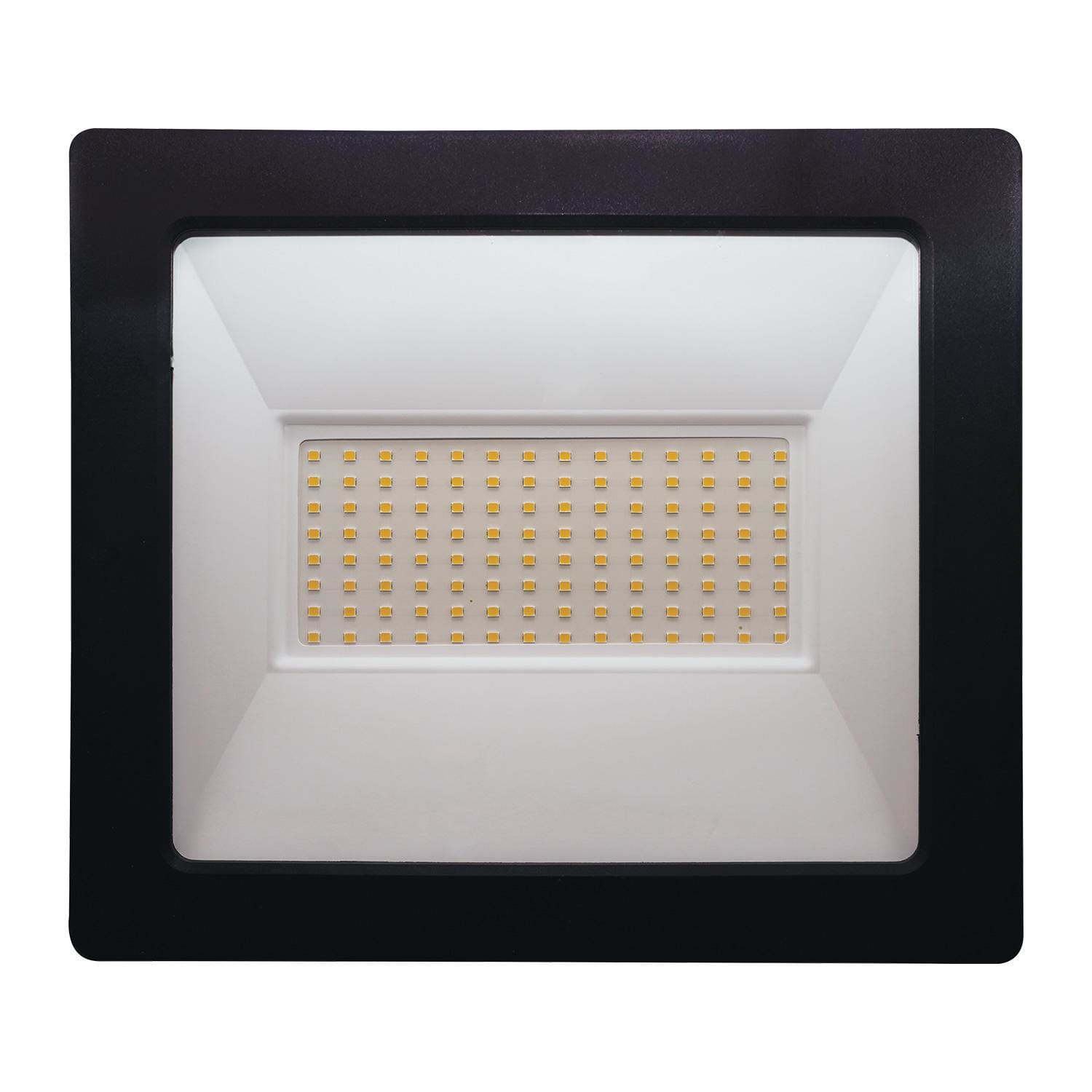 BEGHELLI - Proiettore a spessore ridottissimo FL LED 100W NERO IP66 4K con design moderno ed elegante, adatto per applicazioni nel settore civile, terziario e industriale, realizzato in alluminio pressofuso con alette di raffreddamento integrate. 86174