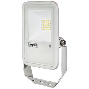 BEGHELLI - Proiettore a spessore ridottissimo FL LED 20W WHITE IP66 SENS 4K con design moderno ed elegante, adatto per applicazioni nel settore civile, terziario e industriale, realizzato in alluminio pressofuso con alette di raffreddamento integrate.