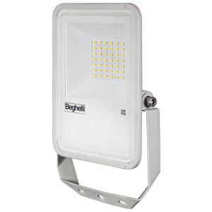 BEGHELLI - Proiettore a spessore ridottissimo FL LED 30W WHITE IP66 SENS 4K con design moderno ed elegante, adatto per applicazioni nel settore civile, terziario e industriale, realizzato in alluminio pressofuso con alette di raffreddamento integrate. 86181