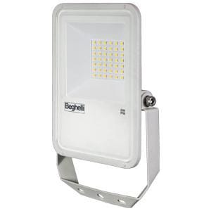 BEGHELLI - Proiettore a spessore ridottissimo FL LED 30W WHITE IP66 SENS 4K con design moderno ed elegante, adatto per applicazioni nel settore civile, terziario e industriale, realizzato in alluminio pressofuso con alette di raffreddamento integrate.