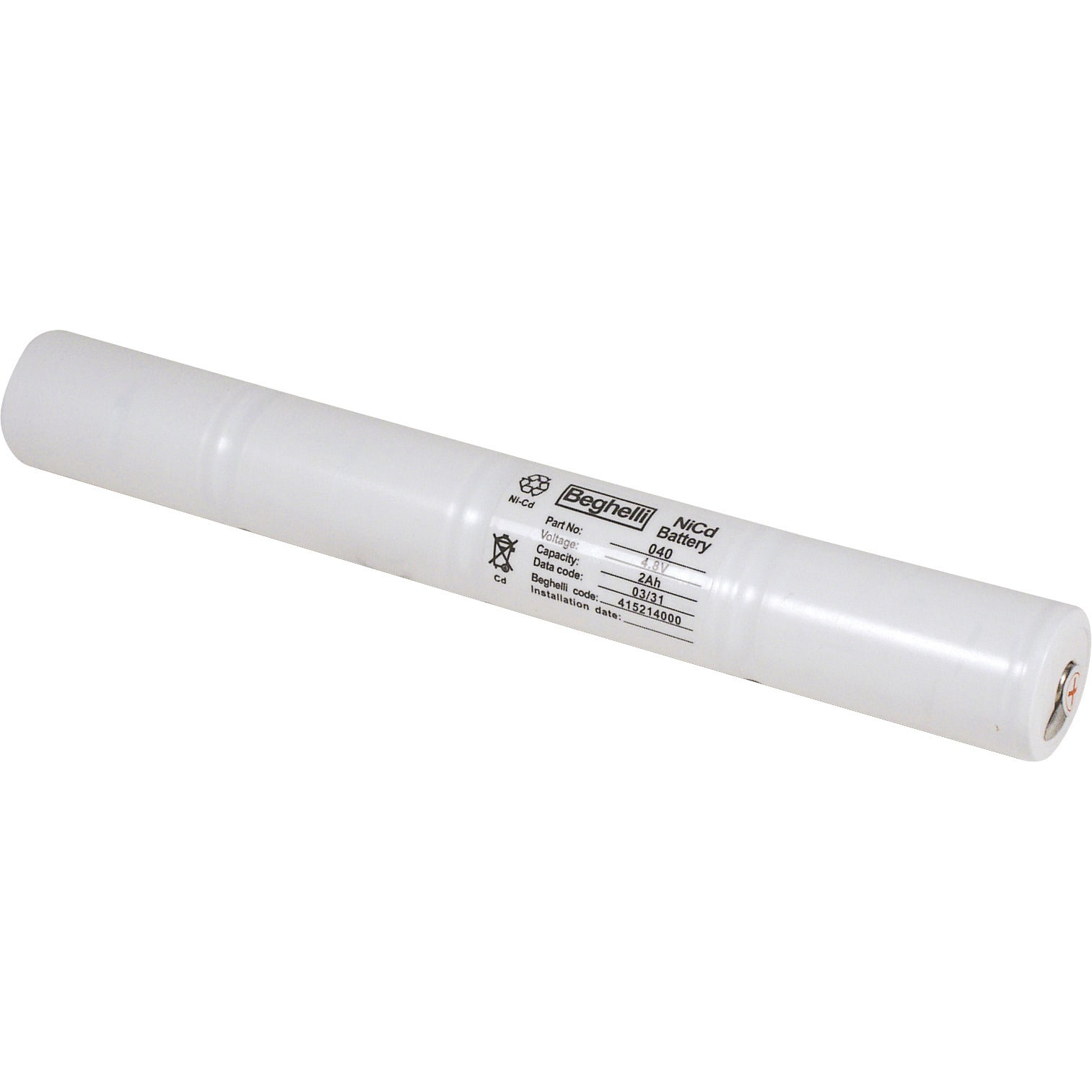 BEGHELLI - Batteria Nichel Cadmio HT 4.8V 2Ah C STILO. 8818H