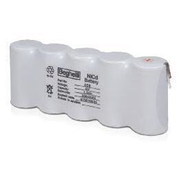 BEGHELLI - Batteria Nichel Cadmio 6V 1.2Ah AA HT SC Size PACCO.