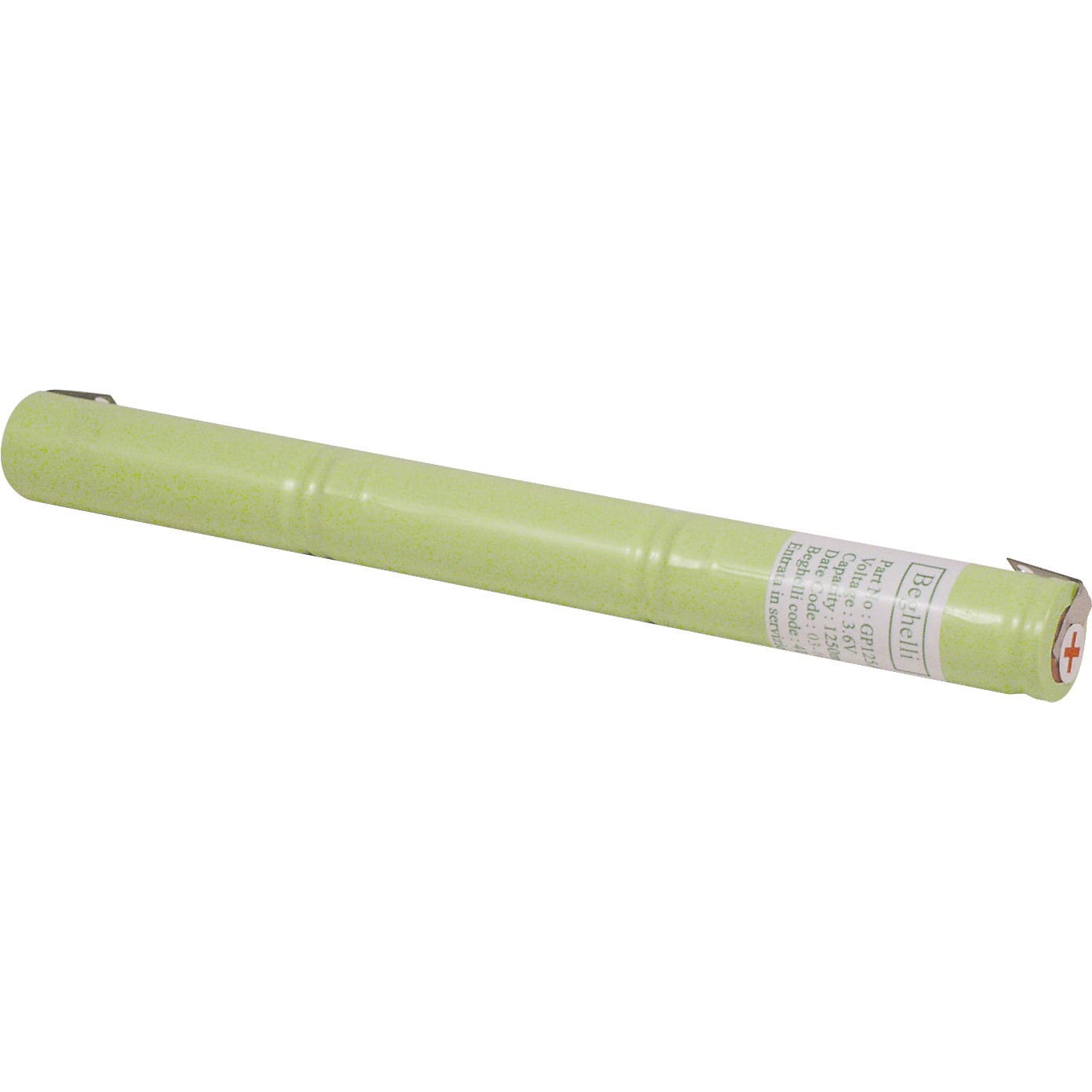 BEGHELLI - Batteria ricaricabile NIMH ad alta temperatura da 3.6V e 1.2Ah, formato AA STI.
