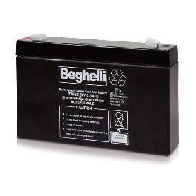 BEGHELLI - Batteria di ricambio al piombo 6V 12Ah PB 6V 12AH