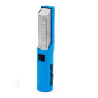 BEGHELLI - Lampada LED portatile a torcia, ricaricabile da USB, con lunga autonomia e corpo robusto con gancio richiudibile. COMODA T-160.