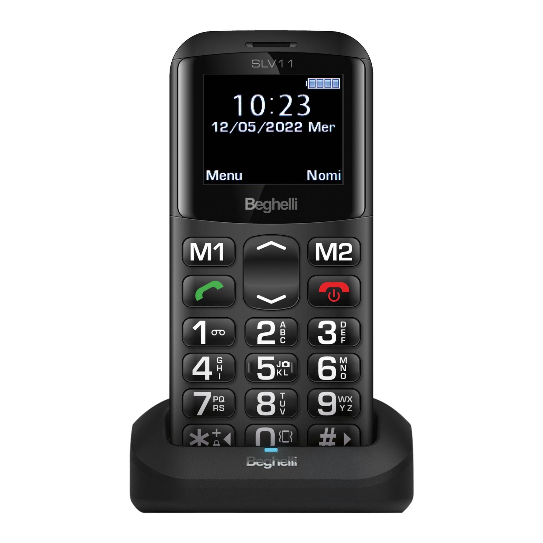 BEGHELLI - Cellulare GSM con tasto di chiamata rapida di soccorso Salvalavita Phone 11 SLV11.