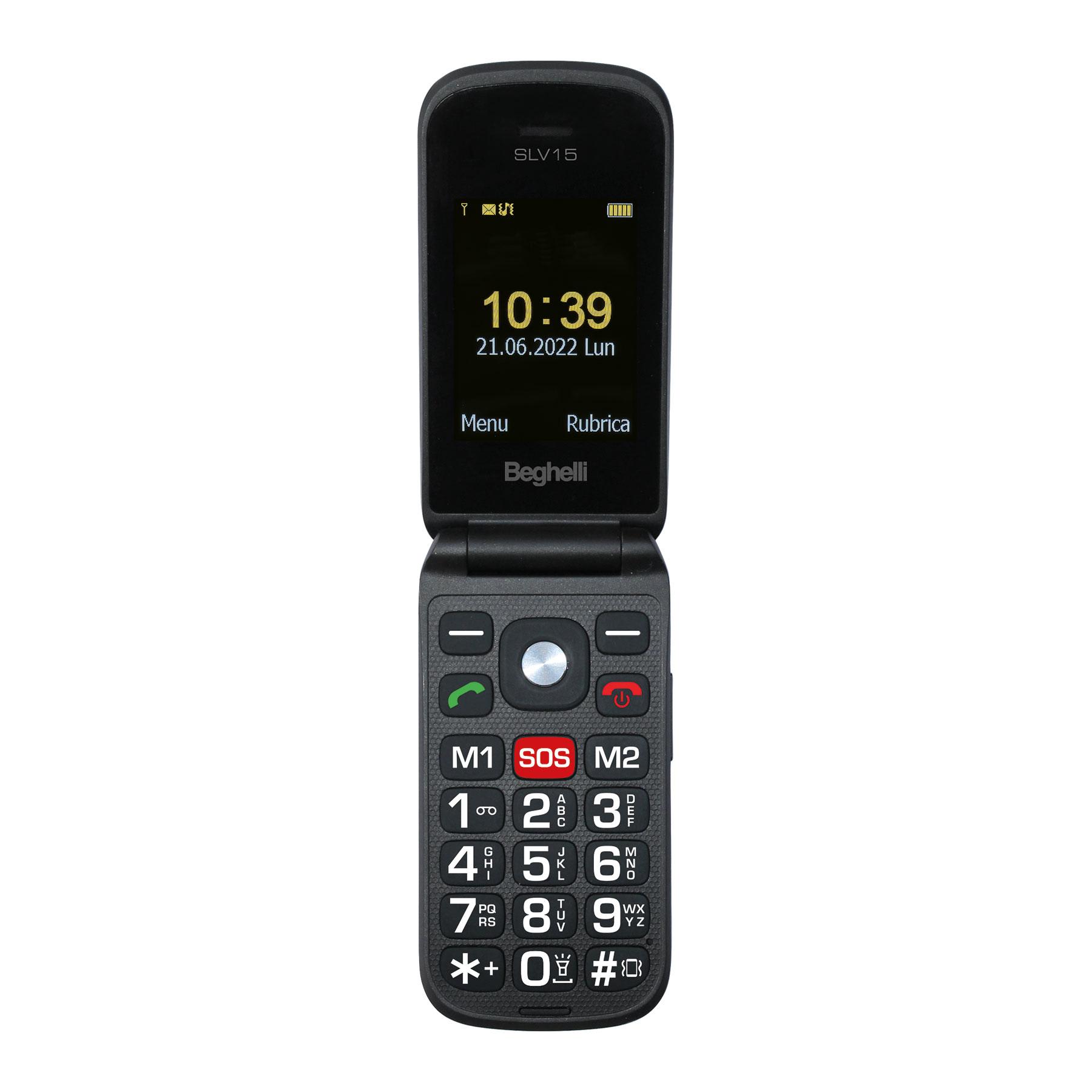 BEGHELLI - Cellulare GSM con tasto di chiamata rapida di soccorso Salvalavita Phone 15 SLV15.
