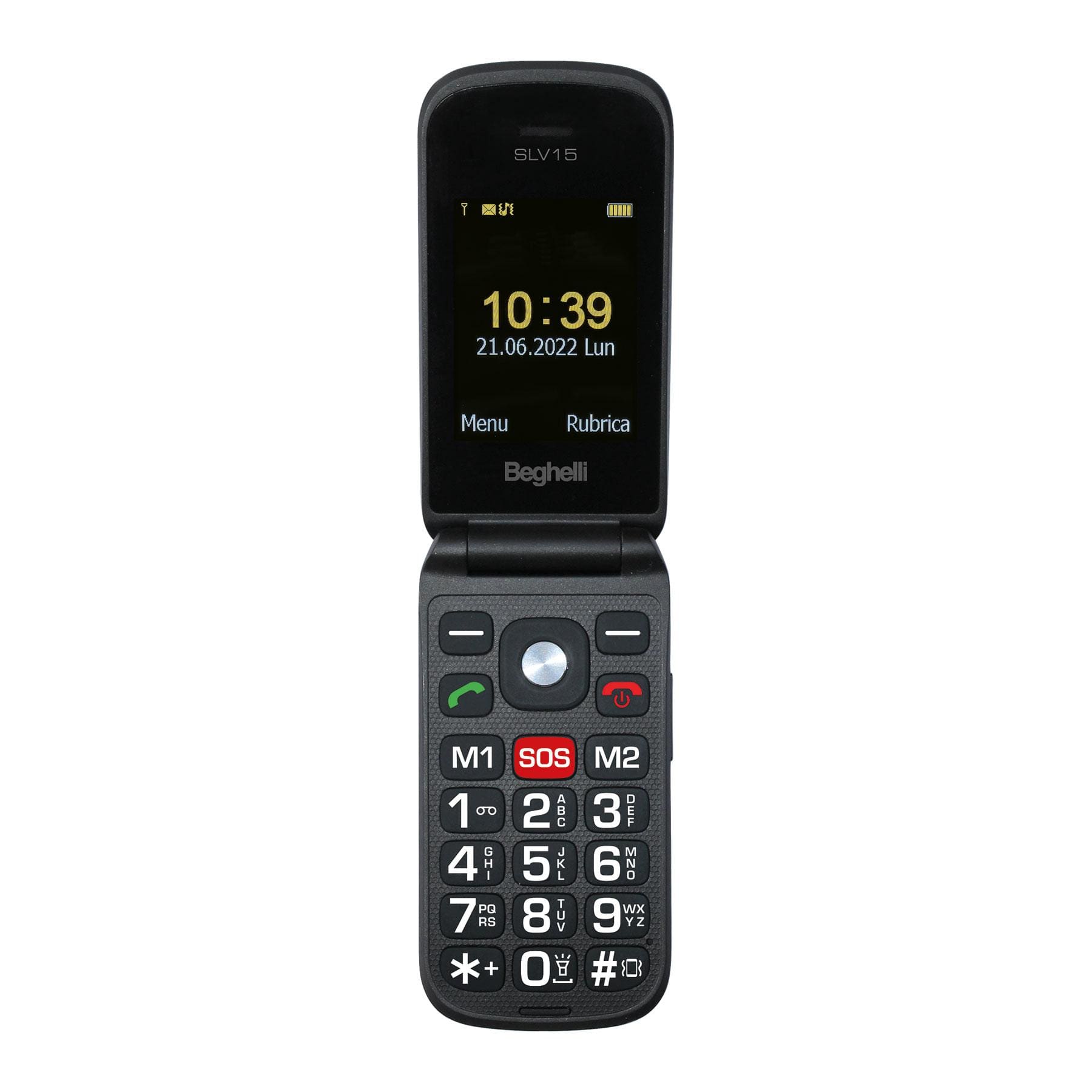 BEGHELLI - Cellulare GSM con tasto di chiamata rapida di soccorso Salvalavita Phone 15 SLV15.