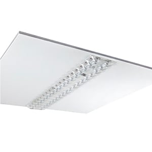 BEGHELLI - Pannello LED ad alta efficienza luminosa con ottica multi-lenticolare anti-abbagliamento PAN 418 M600 UGR19 ED4K.