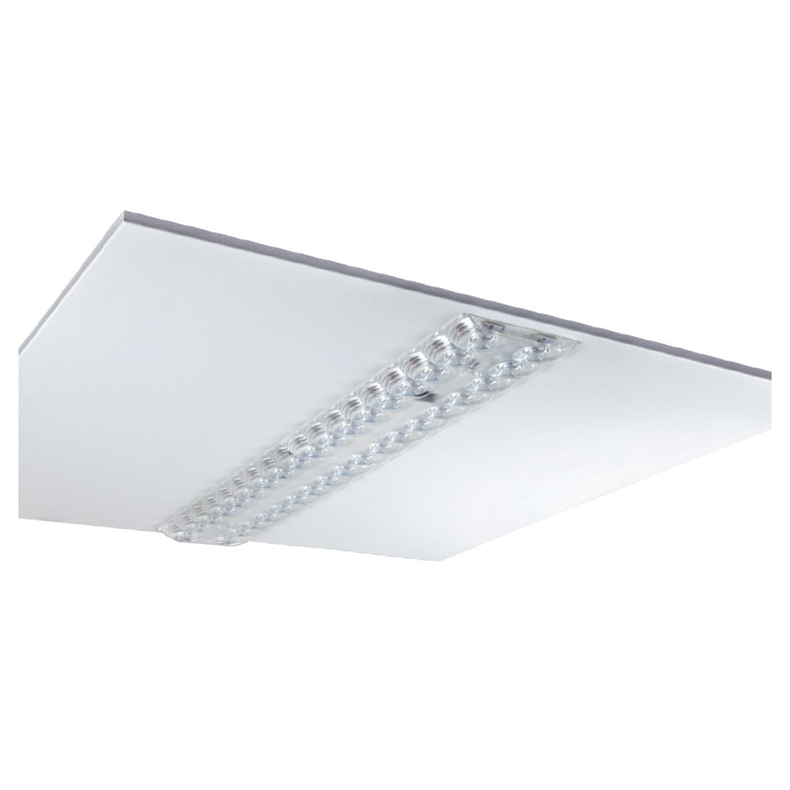 BEGHELLI - Pannello LED con ottica multi-lenticolare anti-abbagliamento, modello LENS PAN 418 M600 UGR19 SD 4K.
