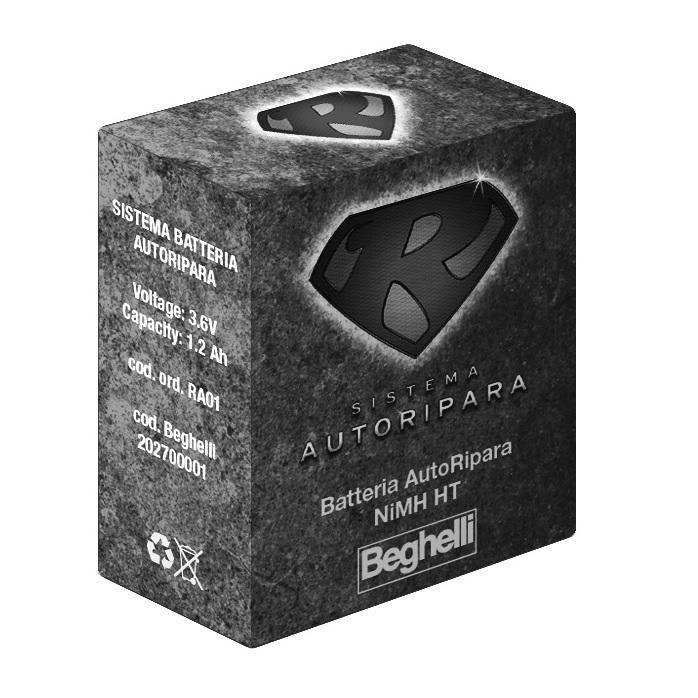 BEGHELLI - Batteria autoripara sistema AR NIMH 3.6V 1.2AH. RA01