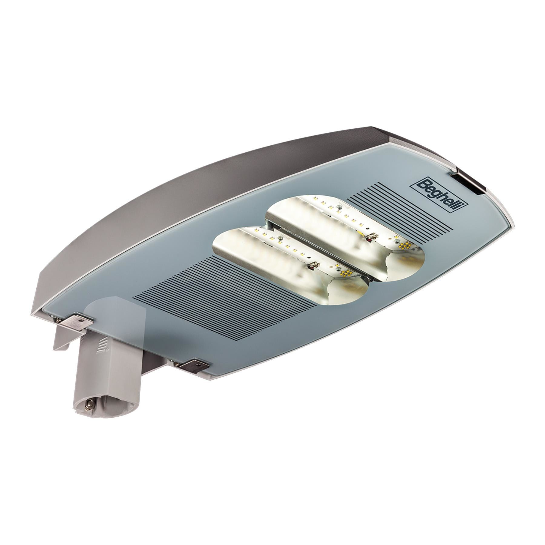 BEGHELLI - Armatura stradale ad elevate prestazioni con doppio sistema ottico per massima uniformità di illuminamento STRA LED EX LONG 1x150 SD 4K.