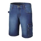 BETA - Bermuda jeans da lavoro elasticizzati in denim gr. 370 tg. XL, ideali per comfort e resistenza.