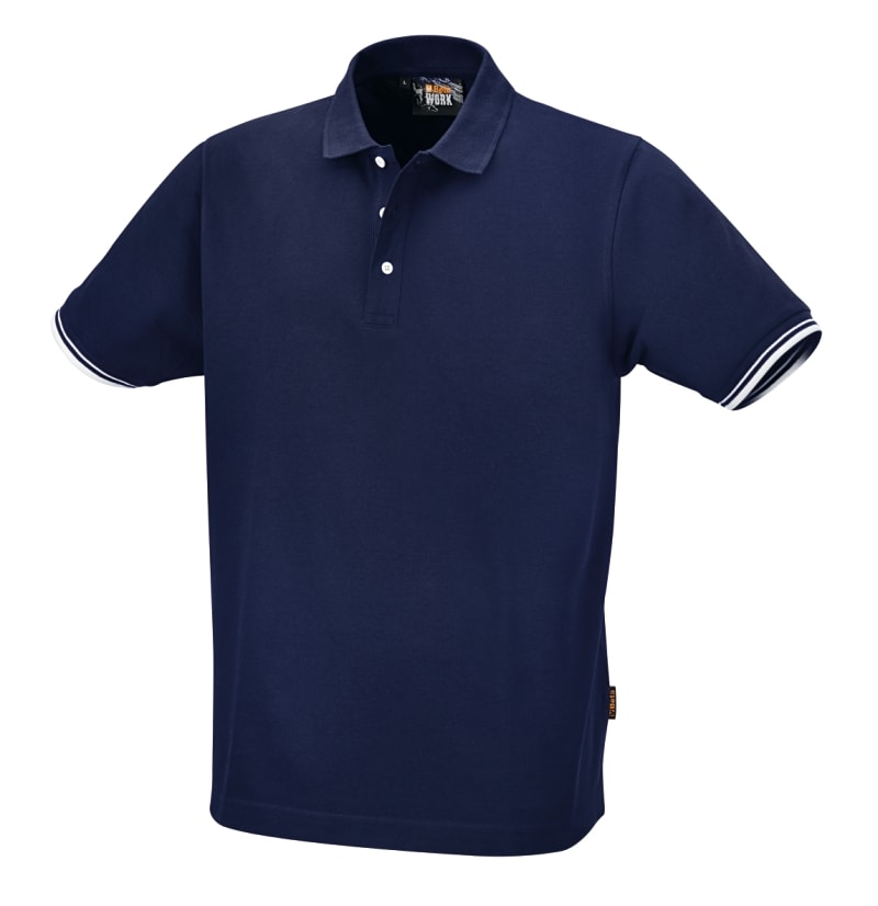 BETA - Polo 3 bottoni in 100% cotone 200 g, blu, cotone-pique blue TG. M.