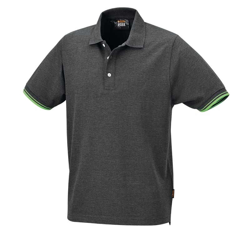 BETA - Polo 3 bottoni in 100% cotone 200 g, grigio, cotone-pique grey tg. XXXL.