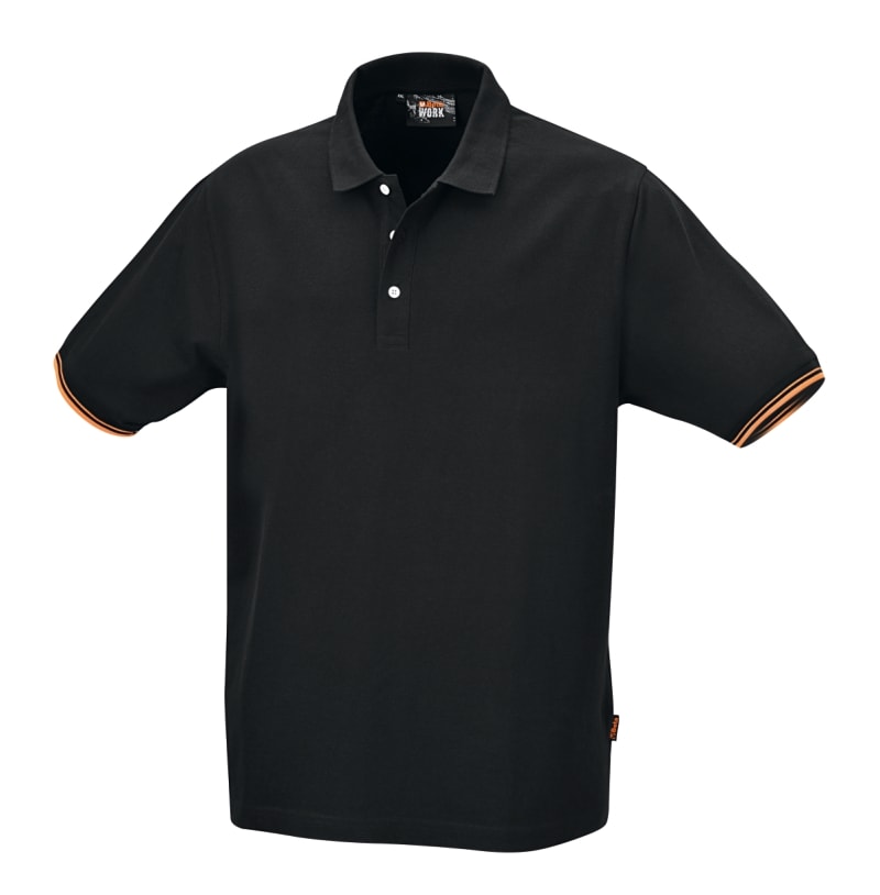 BETA - Polo 3 bottoni in 100% cotone 200 g nero Cotone-Pique Black TG XL.