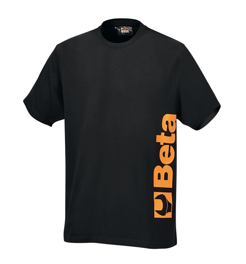 BETA - T-shirt work in 100% cotone 150 g, nero, T-shirt cotone black logo Beta tg. XXL.