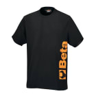 BETA - T-shirt work in 100% cotone nero 150 g con logo Beta taglia XXXL.
