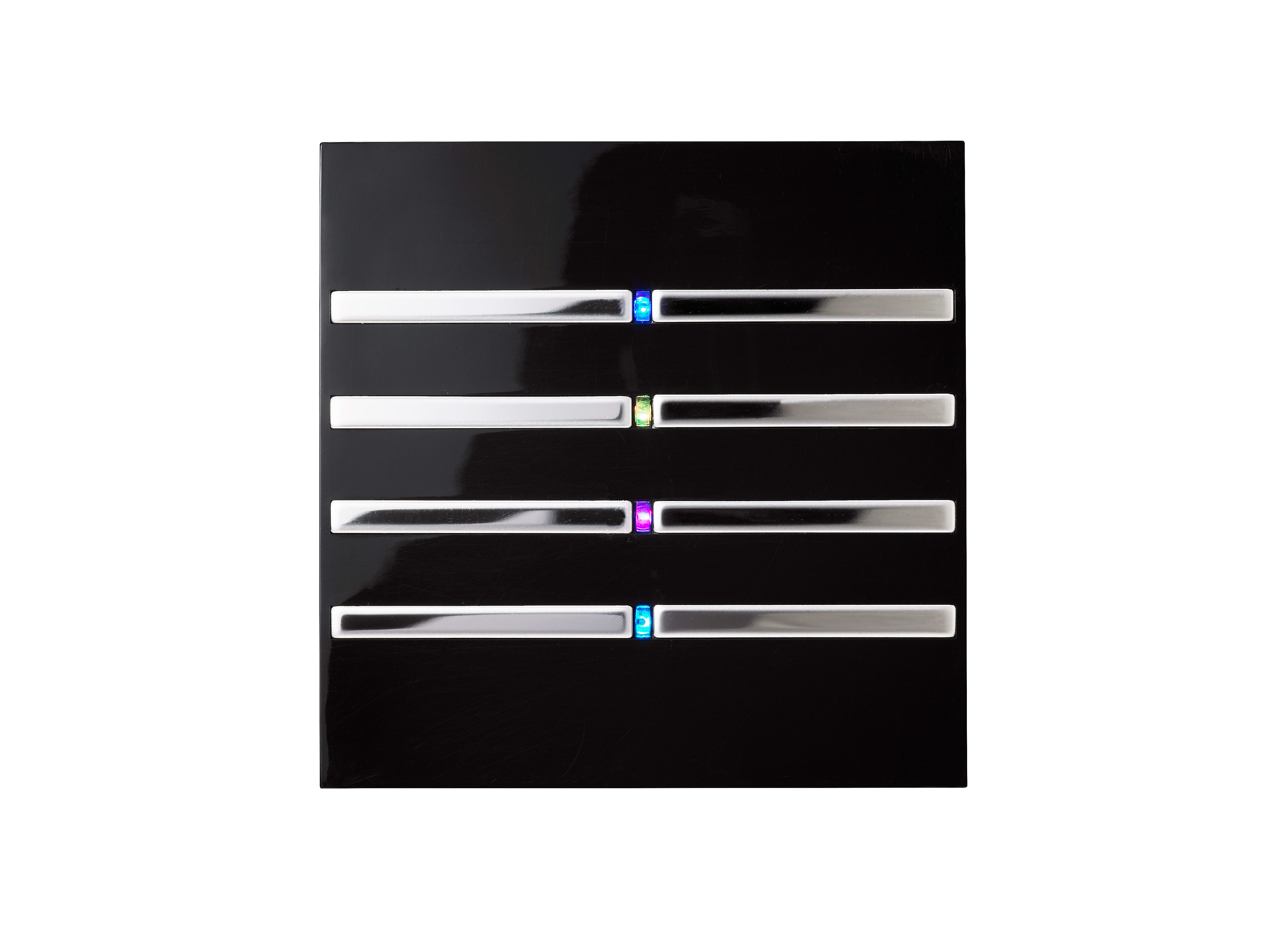 BLUMOTIX - QUBIK SENSITIVE COVER TAST. ABS 8P 80X80 BX-F-QKB-CHROME