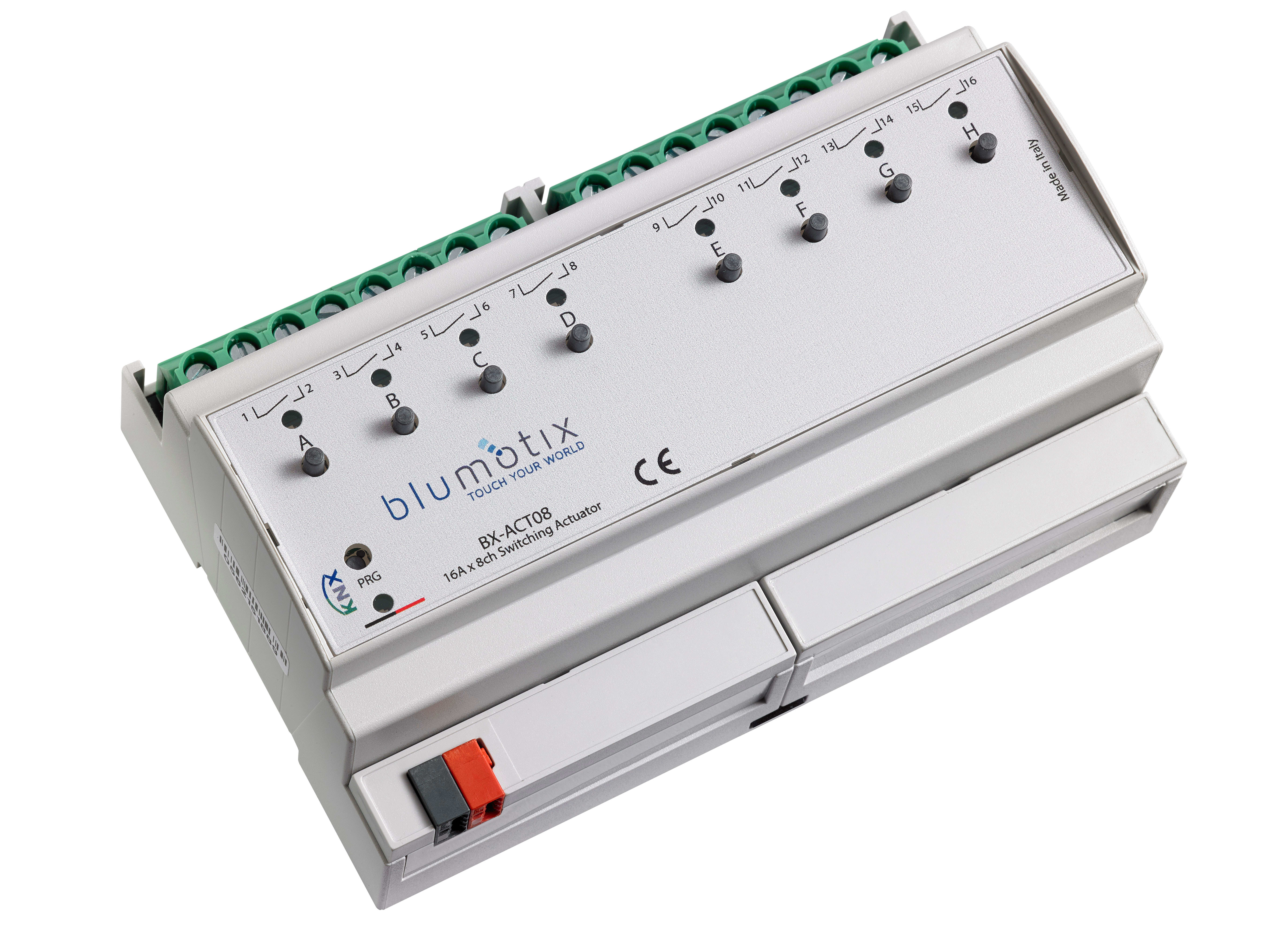 BLUMOTIX - ATTUATORE CARICHI KNX A 8 CANALI (16A)