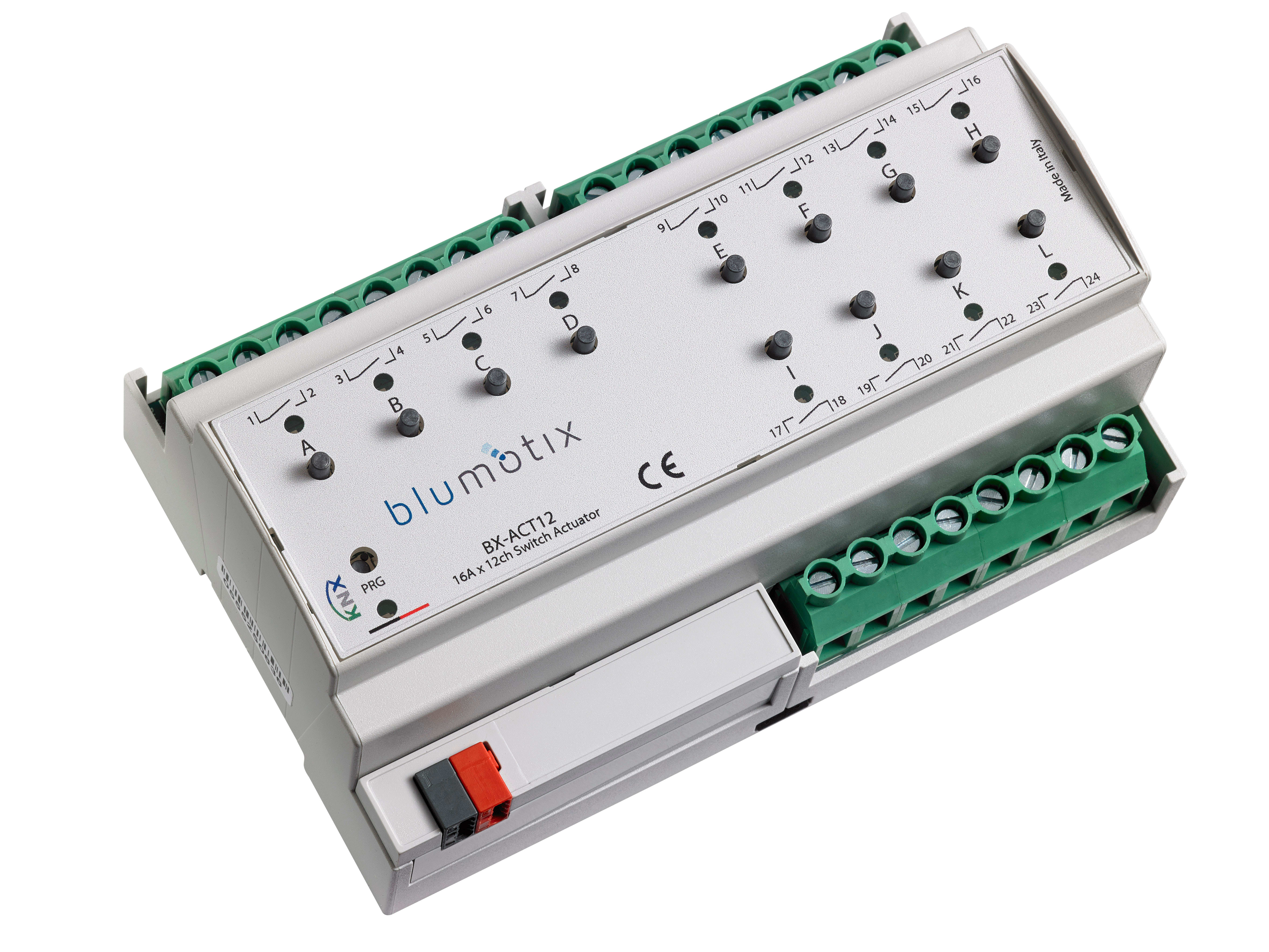 BLUMOTIX - ATTUATORE CARICHI KNX A 12 CANALI (16A)