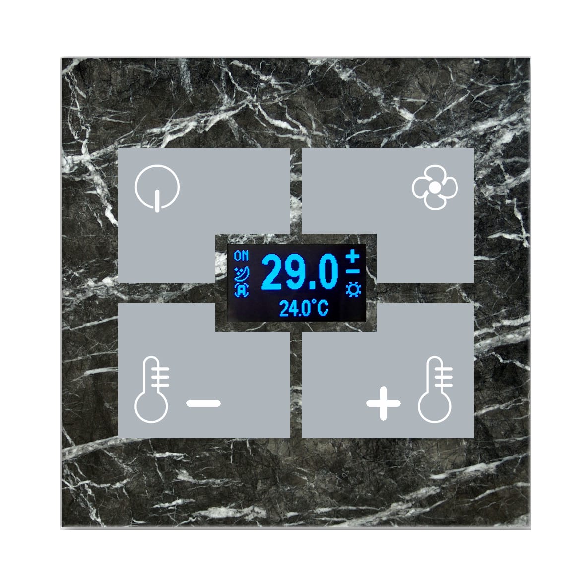 BLUMOTIX - QUBIK MARBLE COVER TA VETRO 80X80 B