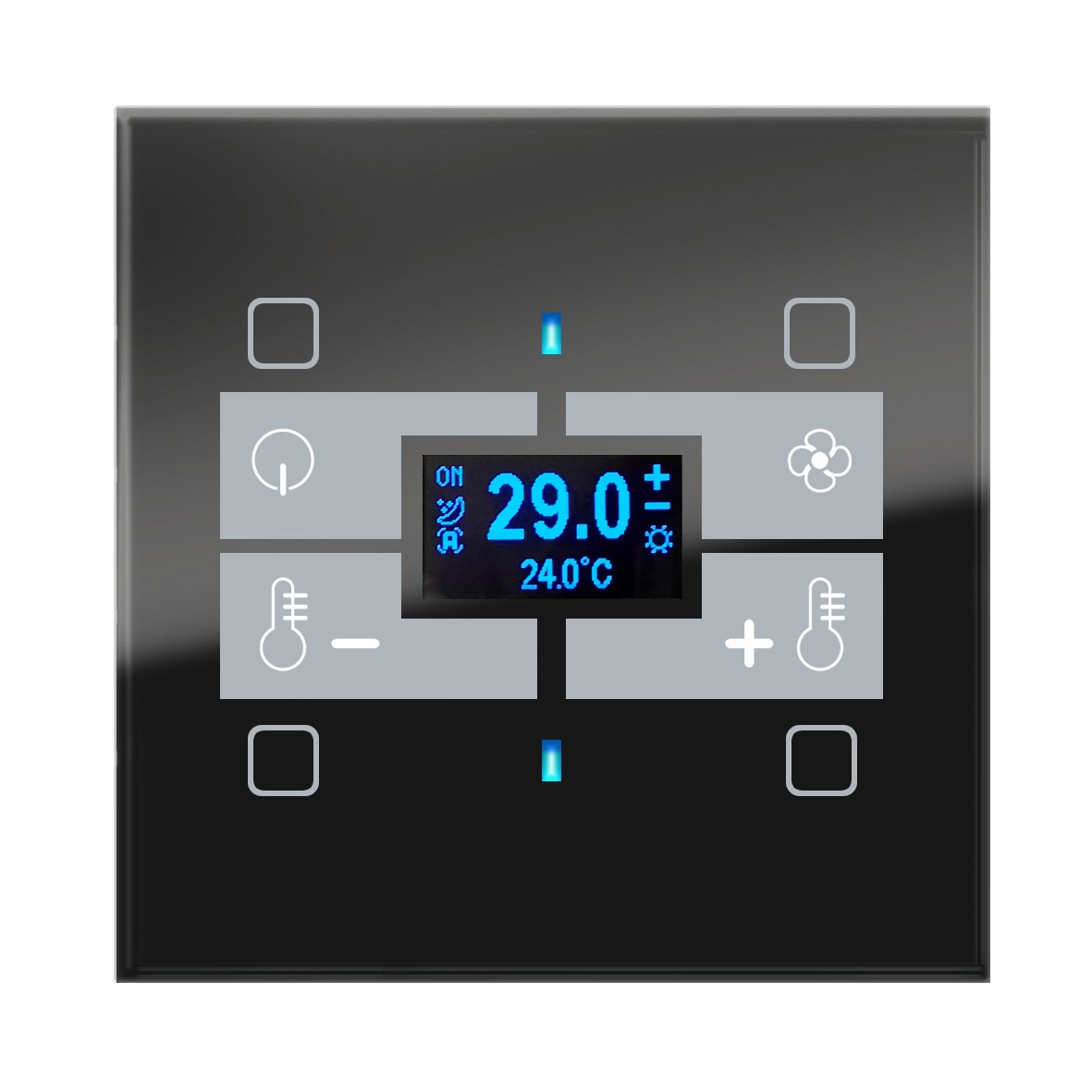 BLUMOTIX - QUBIK BUTTON COVER TA VETRO 4P 80X80 B