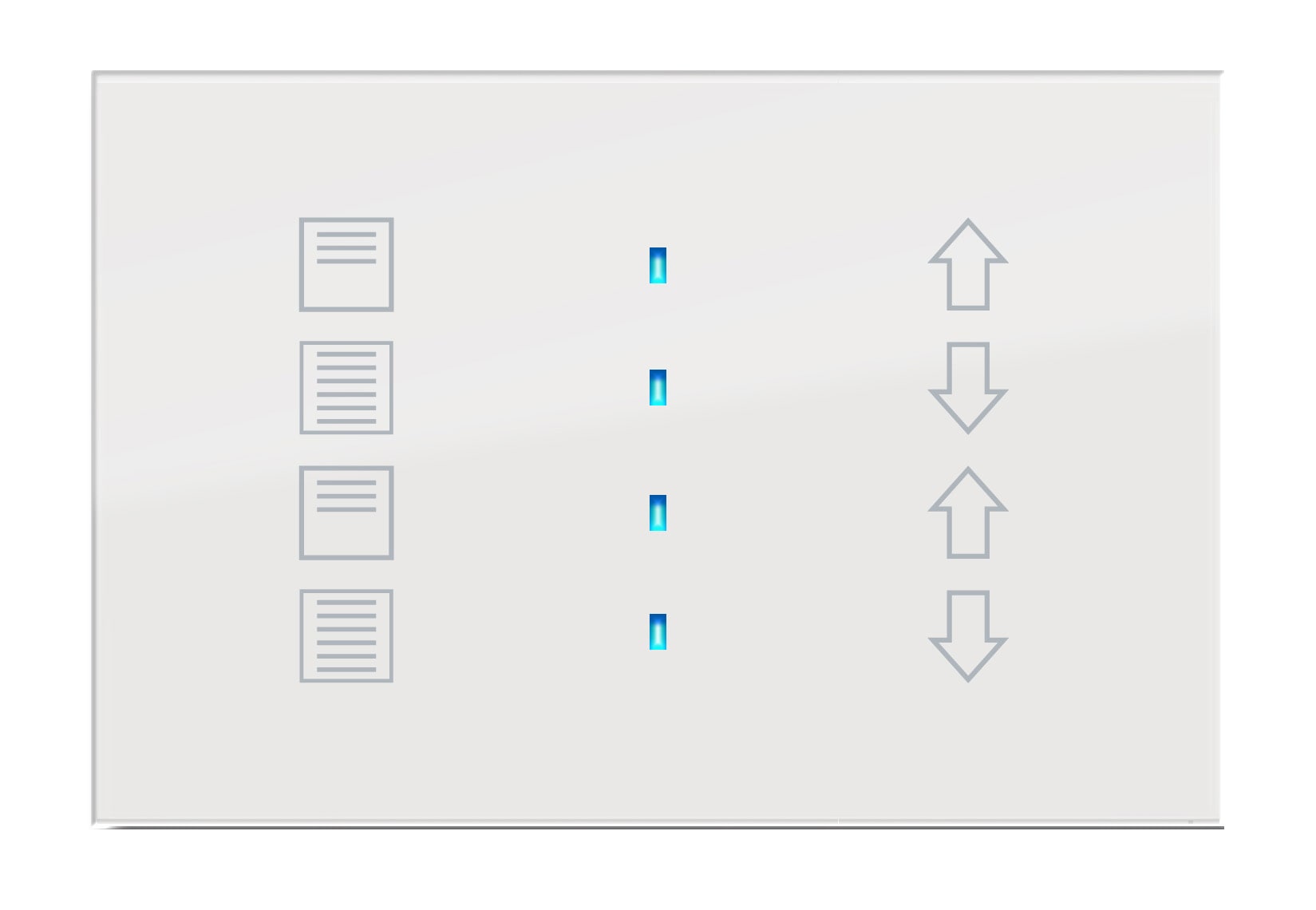BLUMOTIX - QUBIK ICON COVER VETRO 2P BLD. 80X80 B