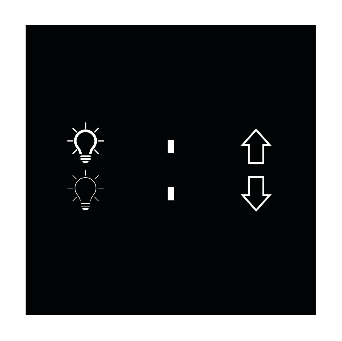 BLUMOTIX - QUBIK ICON COVER VETRO 1 REG. LUCE 80X80