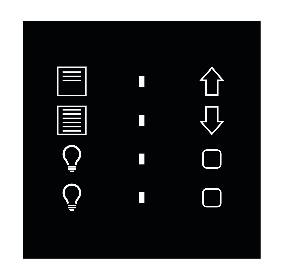 BLUMOTIX - QUBIK ICON COVER 1P BLD+2PL ON-OFF 80X80