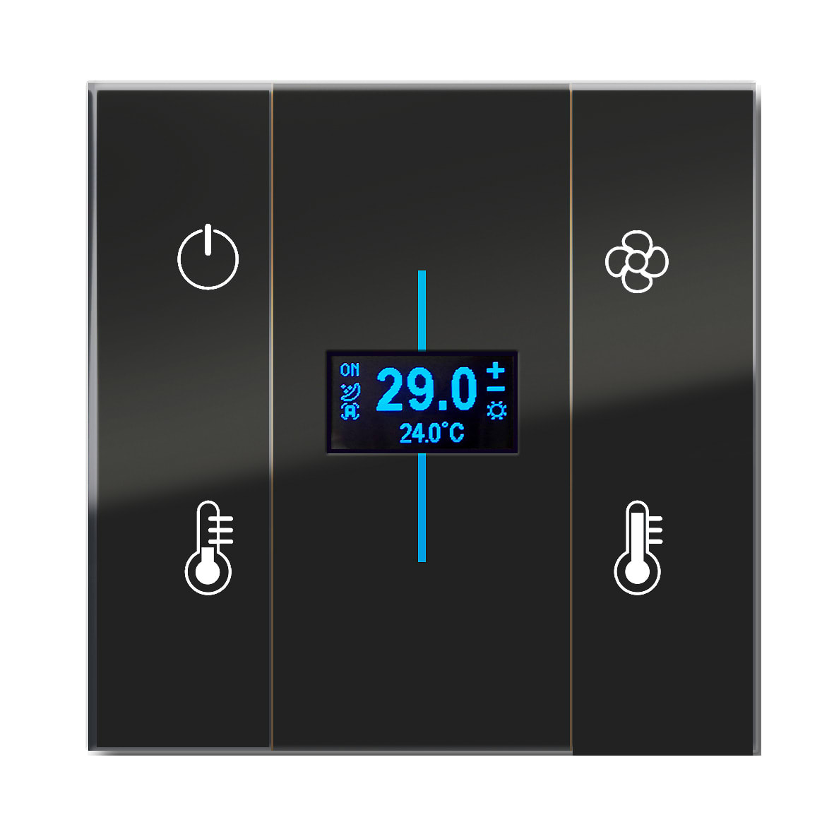 BLUMOTIX - QUBIK VERTICAL COVER TA VETRO 8P 80X80 B