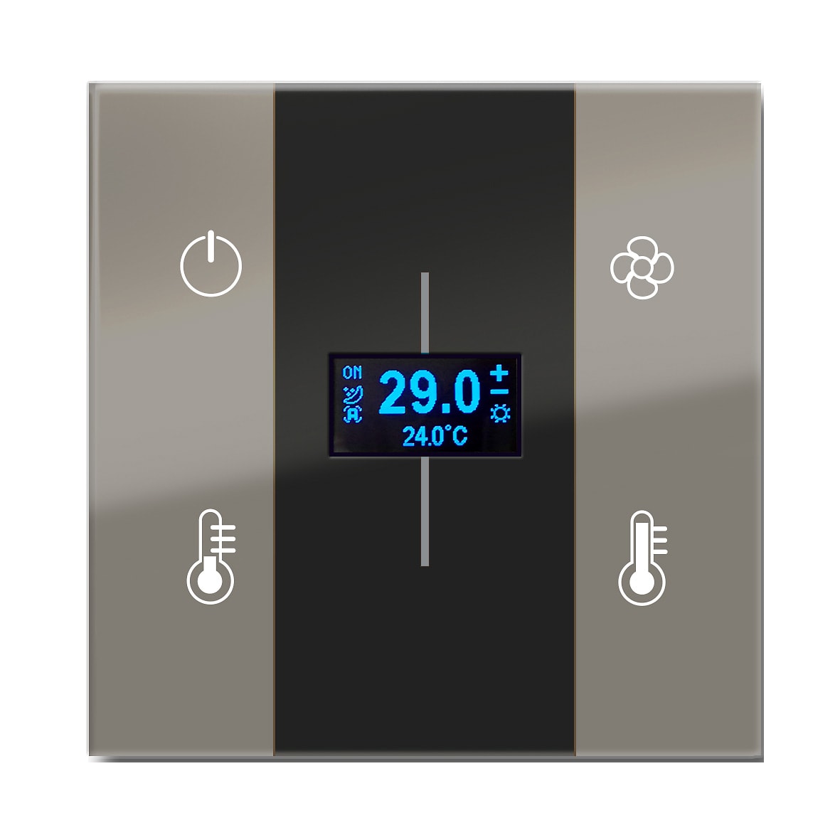 BLUMOTIX - QUBIK VERTICAL COVER TA VETRO 8P 80X80 G