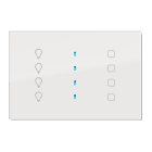 BLUMOTIX - QUBIK ICON COVER VETRO 4PL ON-OFF 80X80W