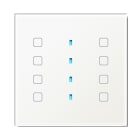 BLUMOTIX - QUBIK BUTTON COVER VETRO 8P 80X80 WHITE