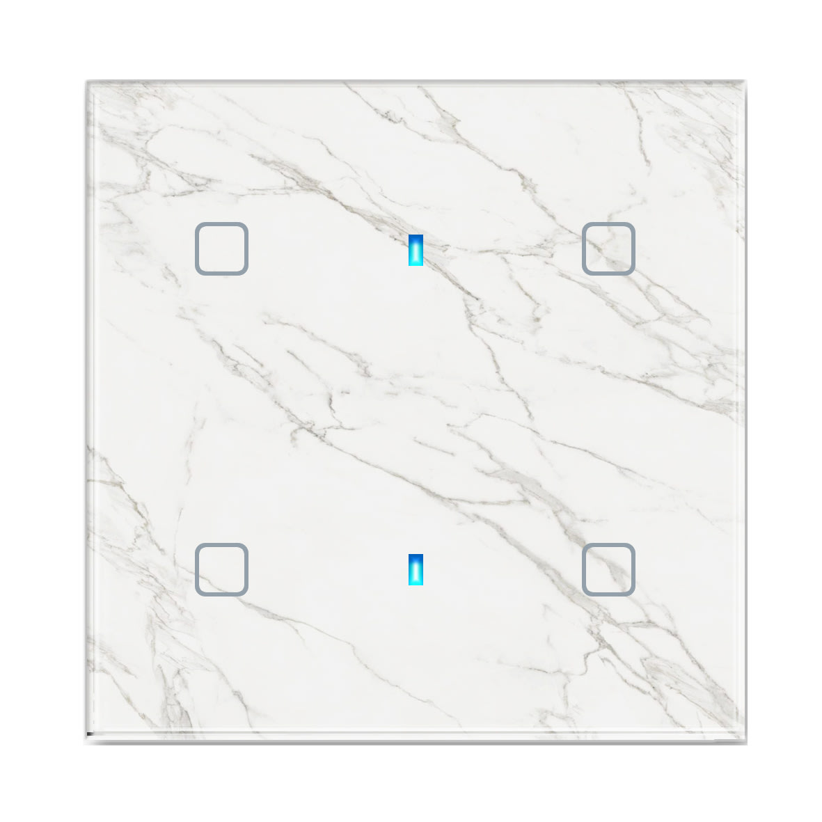 BLUMOTIX - QUBIK MARBLE COVER VETRO 4P 80X80 WHITE