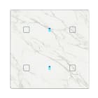 BLUMOTIX - QUBIK MARBLE COVER VETRO 4P 80X80 WHITE