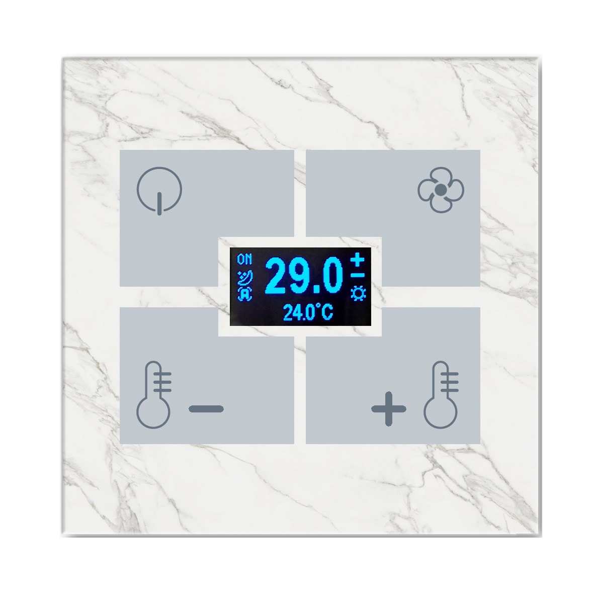 BLUMOTIX - QUBIK MARBLE COVER TA VETRO 80X80 W
