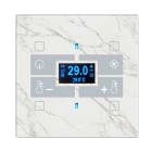 BLUMOTIX - QUBIK MARBLE COVER TA VETRO 4P 80X80 W