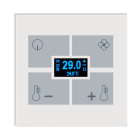 BLUMOTIX - QUBIK BUTTON COVER TA VETRO 80X80 W