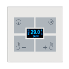 BLUMOTIX - QUBIK BUTTON COVER TA VETRO 80X80 W